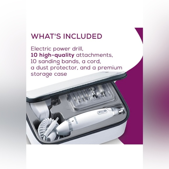 *SOLD* Professional Electric 24 piece Nail Drill Set for Pedicure & Manicure - Picture 6 of 6